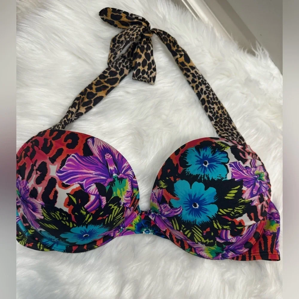 Victorias Secret Floral and Leopard Bombshell Swim Suit